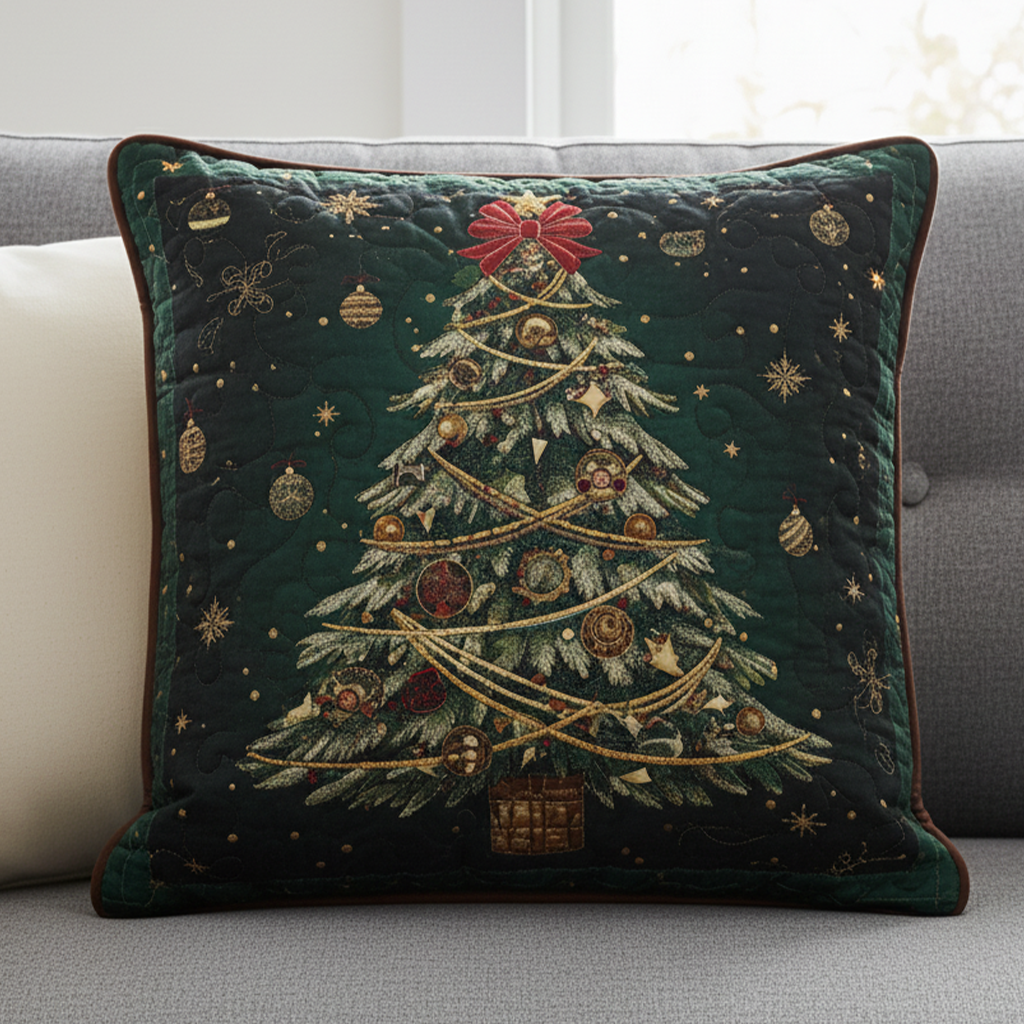 Joyful Heart Quilted Pillow Case Holiday Pillow Cases Gifts For The Family Christmas