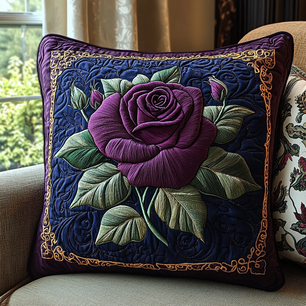 Lavender Elegance Quilted Pillow Case Decorative Pillow Cases Gifts For Flower Enthusiasts
