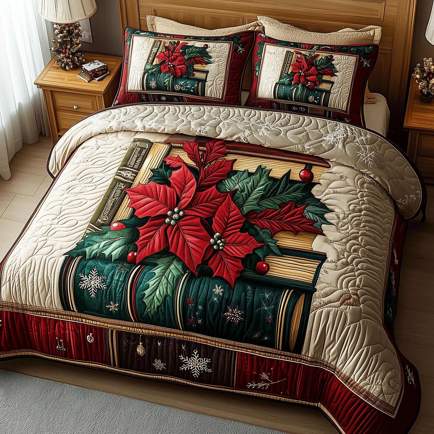 Literary Bliss Quilted Bedding Set Best Gifts For Readers