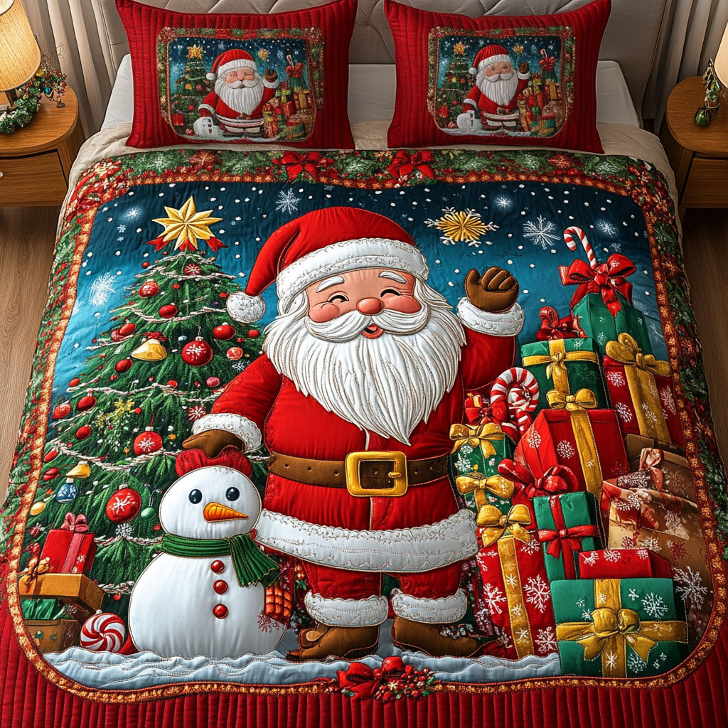 Magical Snow Quilted Bedding Set Tree Of Life Gifts For Him