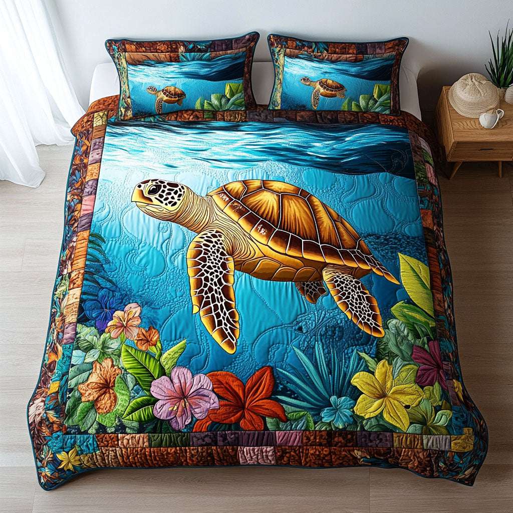 Marine Wanderer Quilted Bedding Set Xmas Gifts For Family
