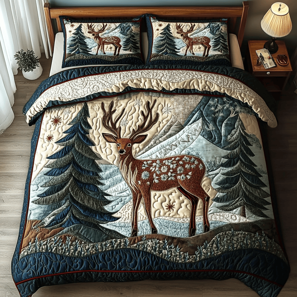 Meadow Keeper Quilted Bedding Set Christmas Presents For Deer Hunters