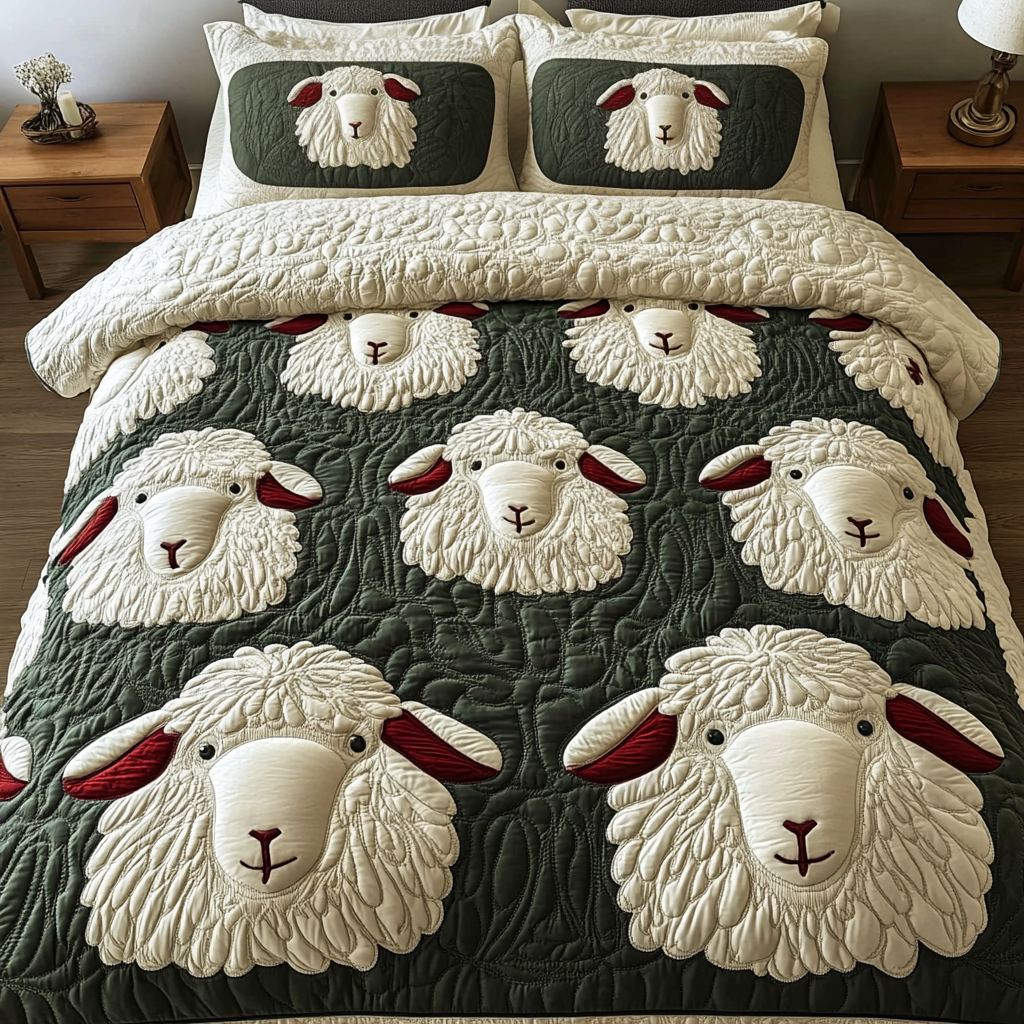 Meadow Whisper Quilted Bedding Set Gifts For Ranchers