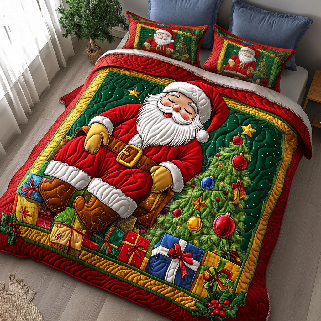 Merry Moments Quilted Bedding Set Good Secret Santa Gifts