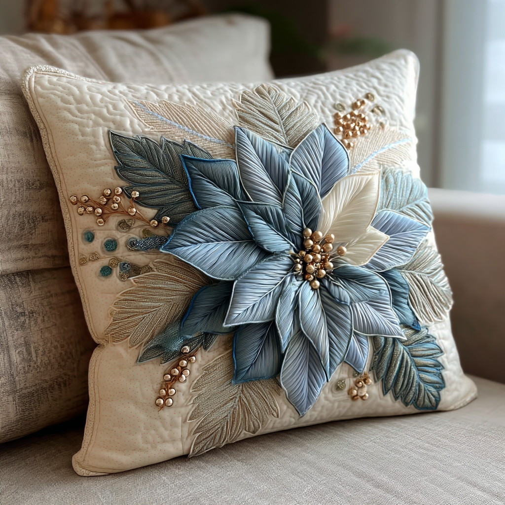 Midnight Bloom Quilted Pillow Case Best Cool Pillow Cases Gifts For Family
