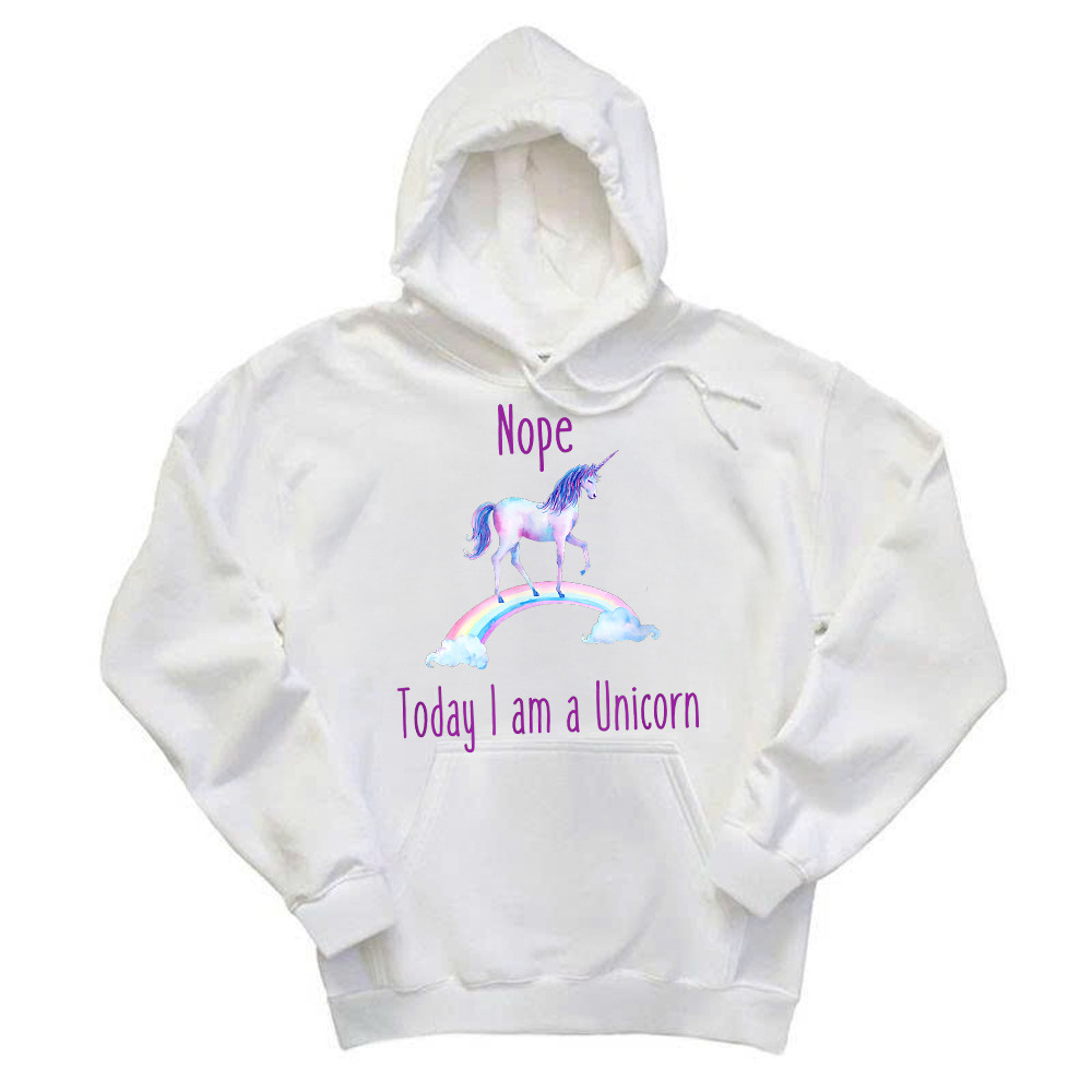 Nope Today I am a Unicorn Hoodie Gifts for Unicorn Lovers Ideas Birthday For Daughter Basgiathsweatshirts