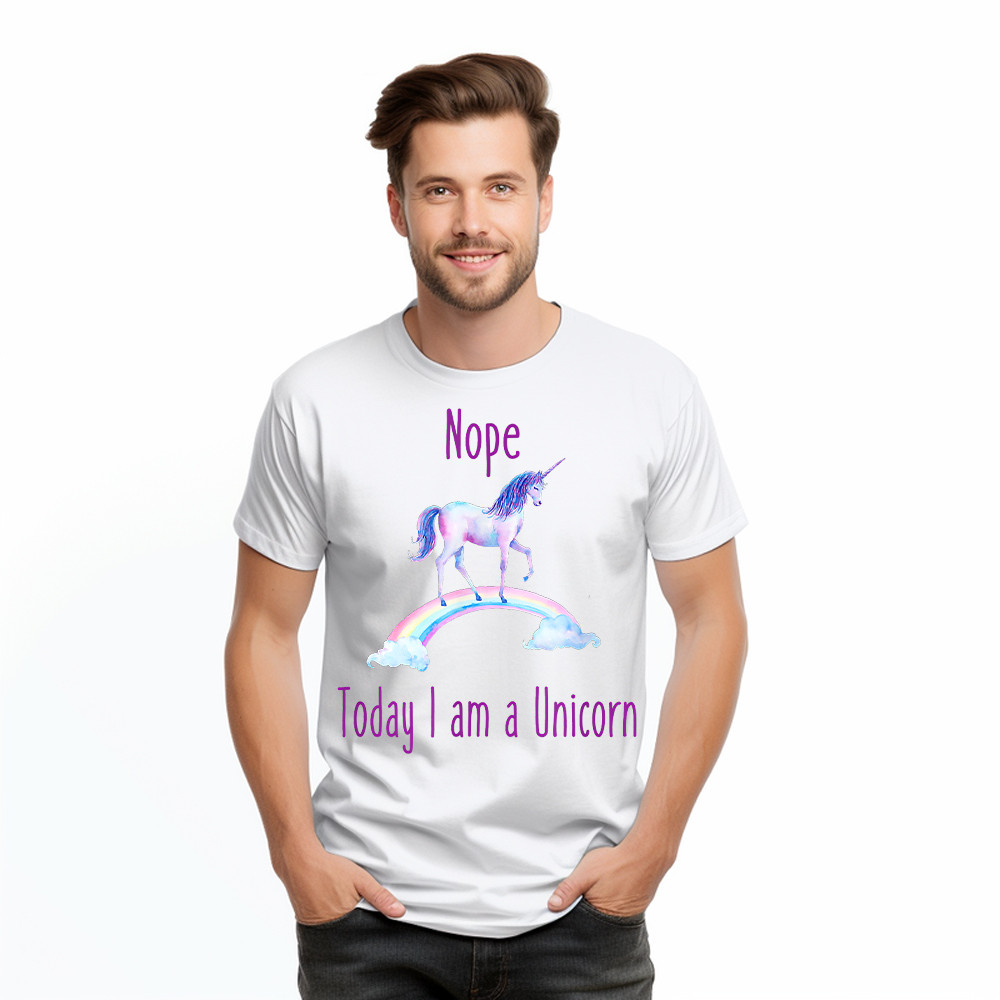Nope Today I am a Unicorn T Shirt Gifts for Unicorn Lovers Ideas Birthday For Daughter Basgiathsweatshirts - Image 4