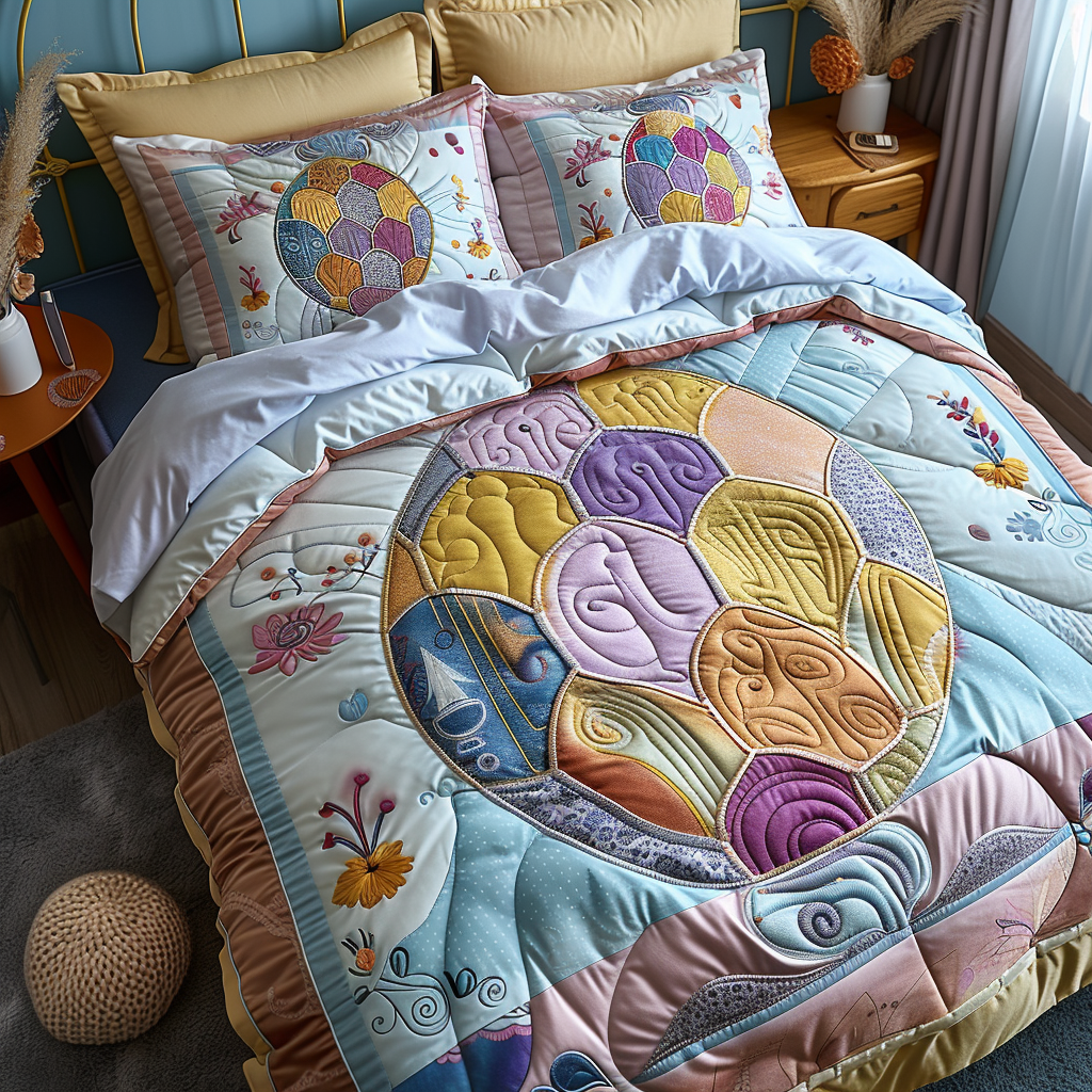 Patchwork Easter Egg Quilted Bedding Set Best Comforter Sets Christian Easter Gifts