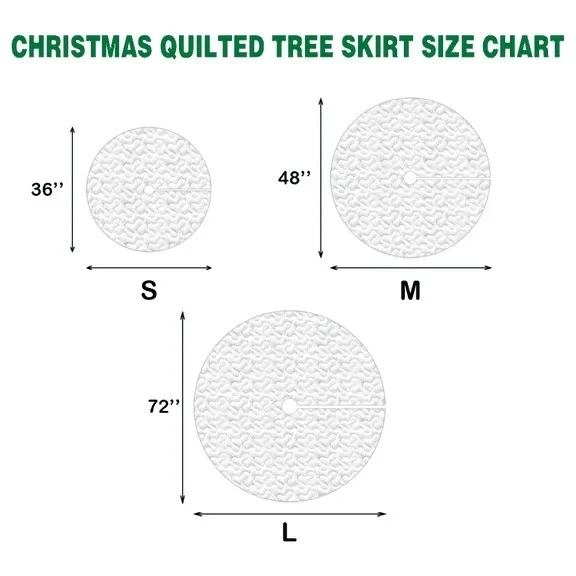 Peaceful Nativity Christmas Quilted Tree Skirt With Nativity Scene Christmas Tree Skirt - Image 2