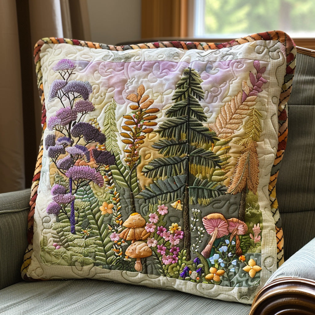 Pine Hollow Quilted Pillow Case Best Throw Pillow Covers Christmas Gifts For Nature Lovers