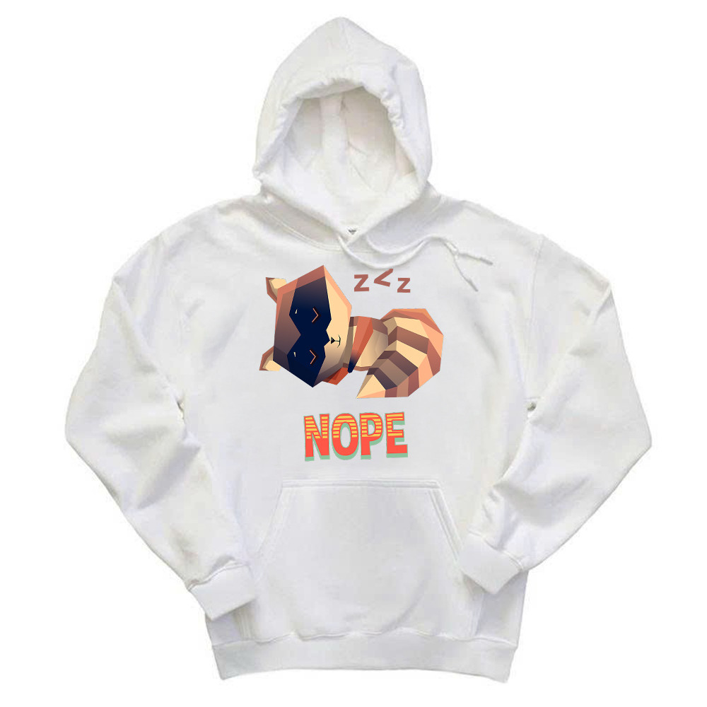 Racoon Sleeping Nope Hoodie Funny Raccoon Shirt Related Themed Gifts Basgiathsweatshirts