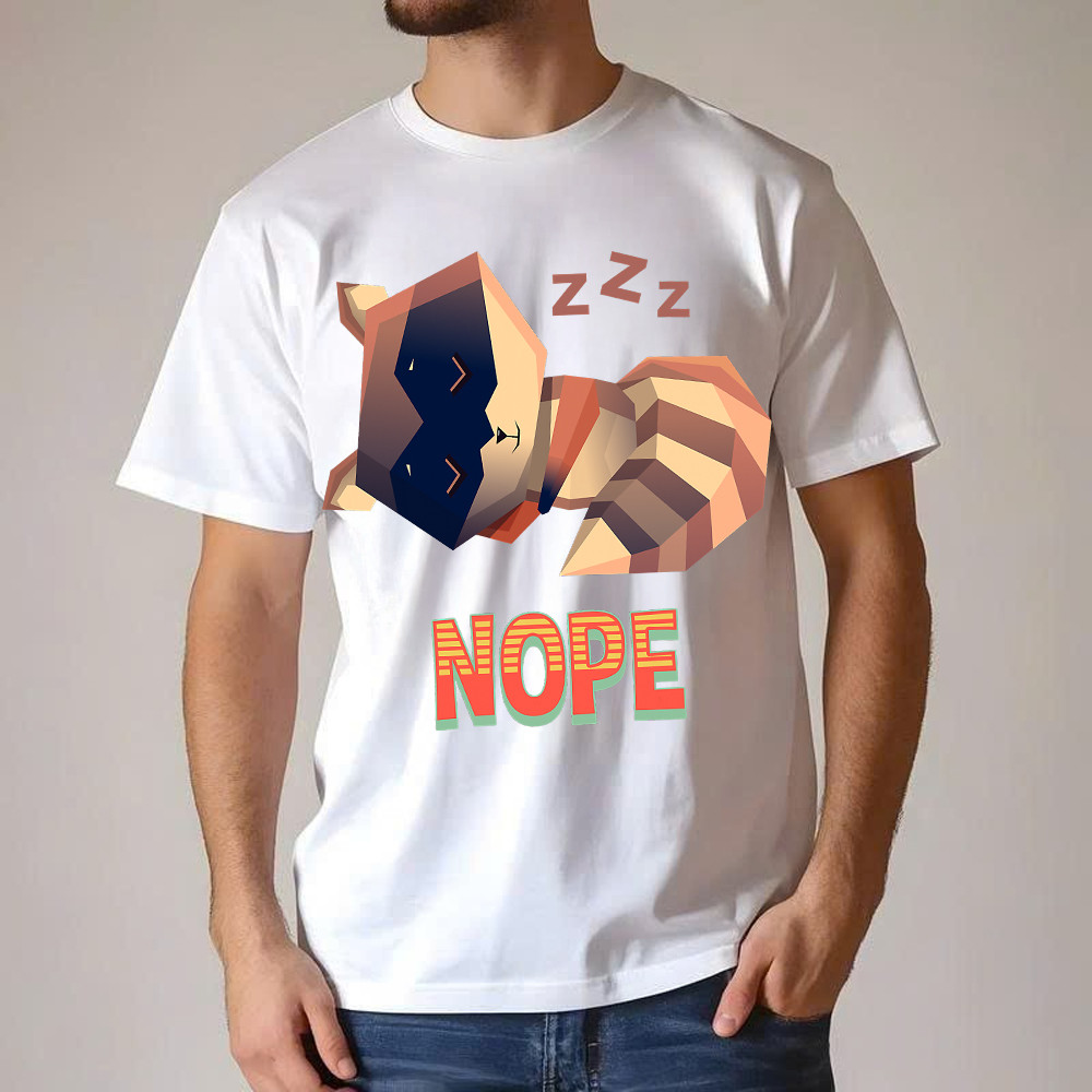 Racoon Sleeping Nope T Shirt Funny Raccoon Shirt Related Themed Gifts Basgiathsweatshirts - Image 5