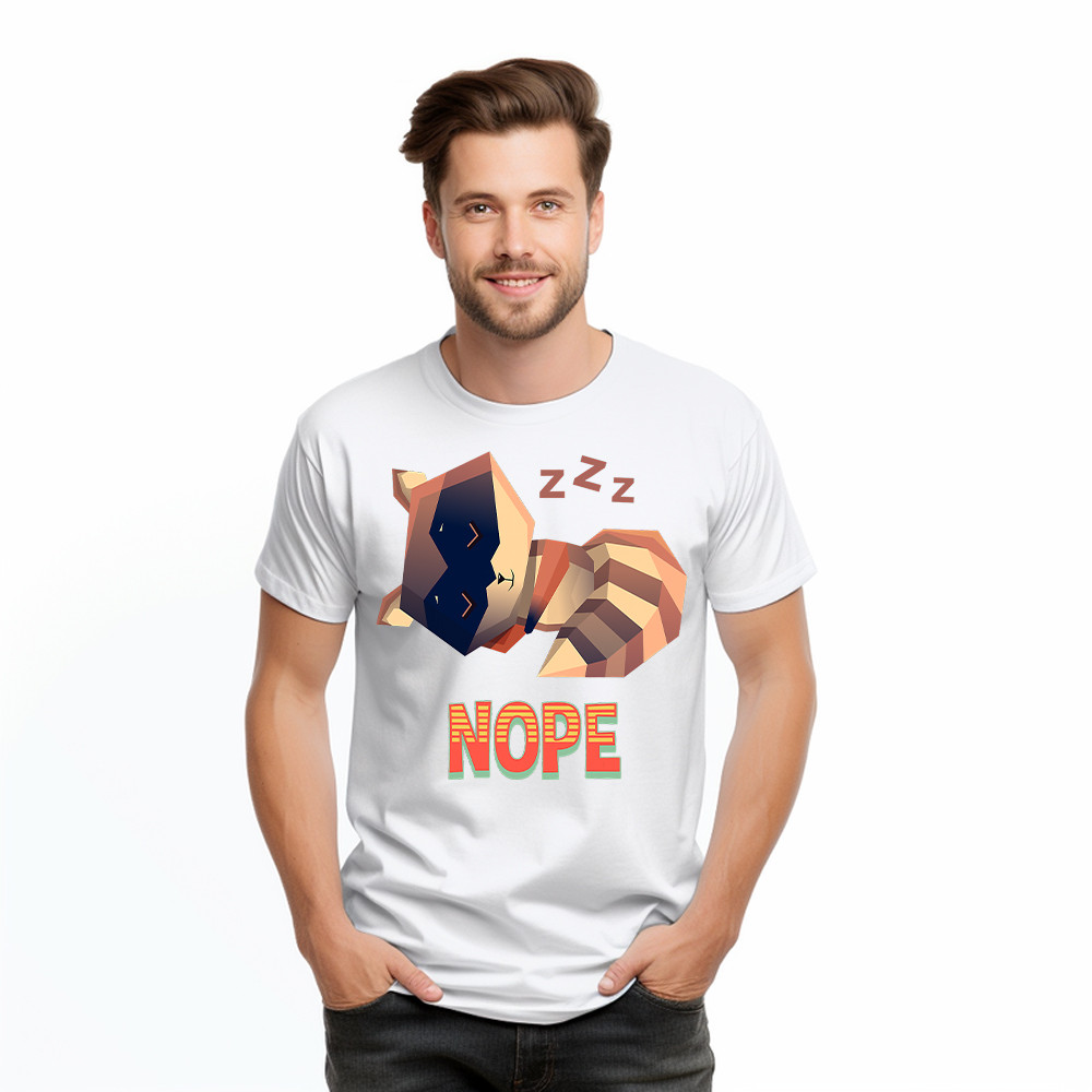 Racoon Sleeping Nope T Shirt Funny Raccoon Shirt Related Themed Gifts Basgiathsweatshirts - Image 3