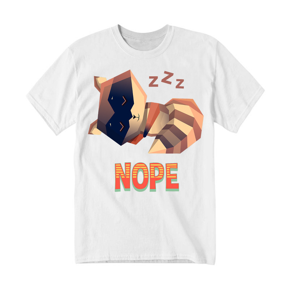 Racoon Sleeping Nope T Shirt Funny Raccoon Shirt Related Themed Gifts Basgiathsweatshirts