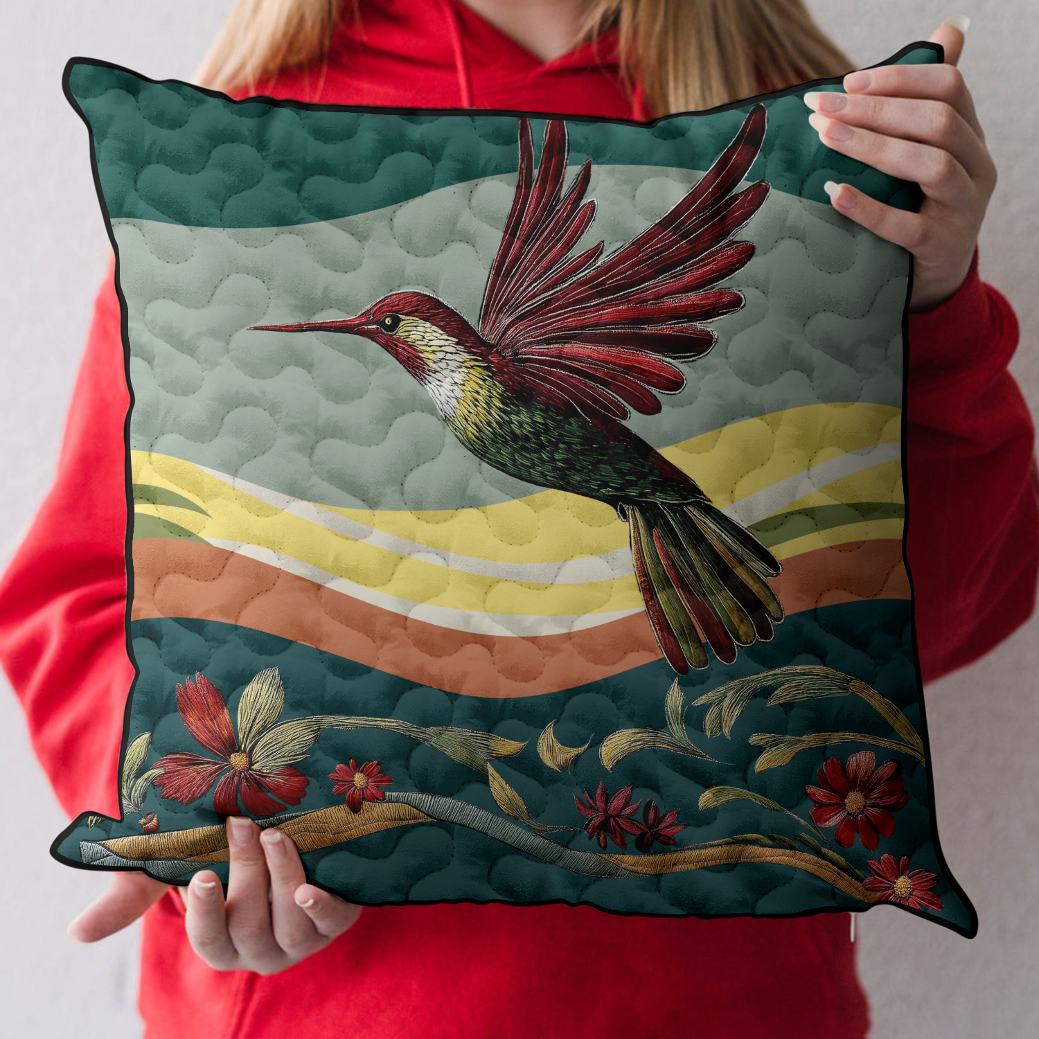Radiant Flight Quilted Pillow Case Best Throw Pillow Covers Best Cool Pillow Cases