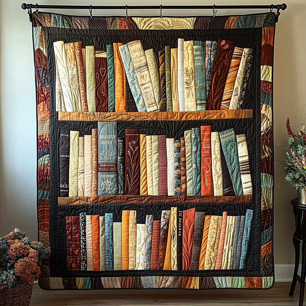 Reading Retreat Quilted Blanket Best Couch Throw Blanket Book Themed Birthday Presents