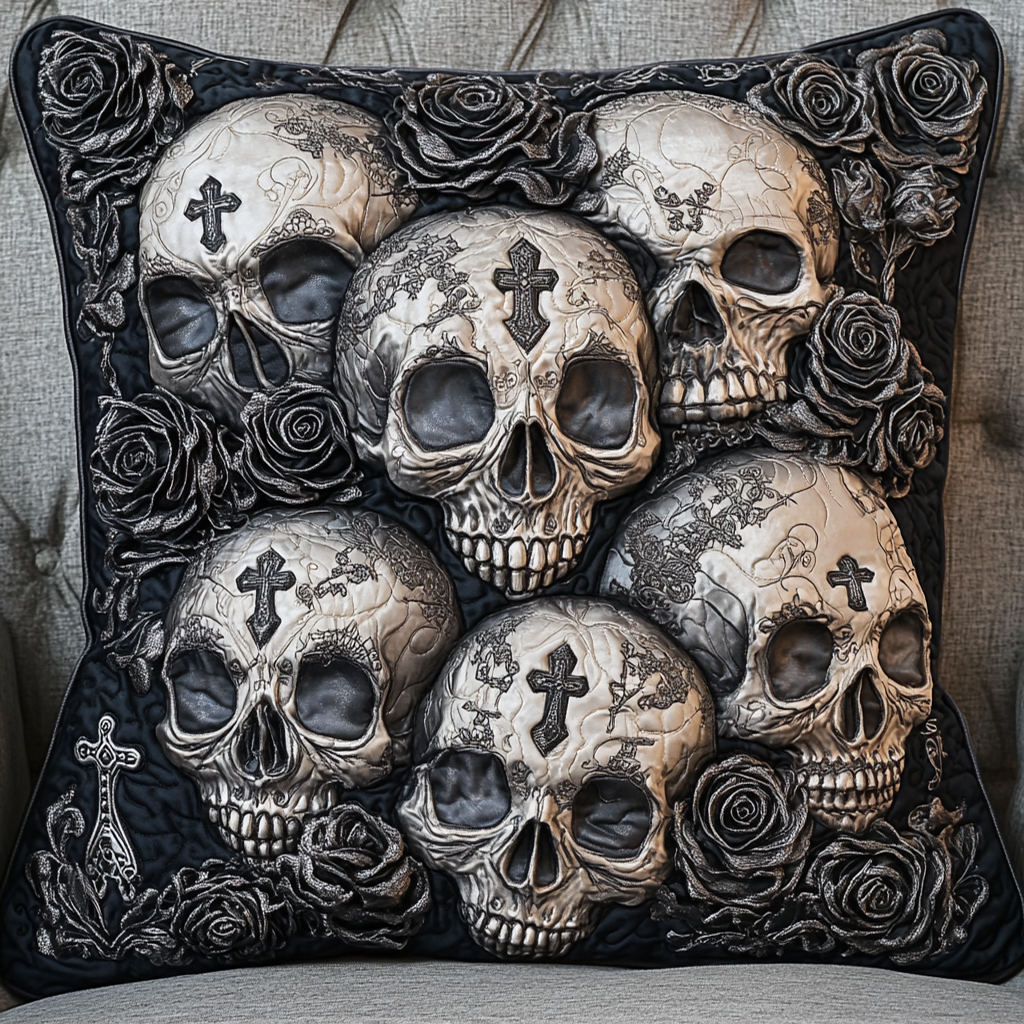 Rose Reaper Quilted Pillow Case Best Cool Pillow Cases Best Family Gifts