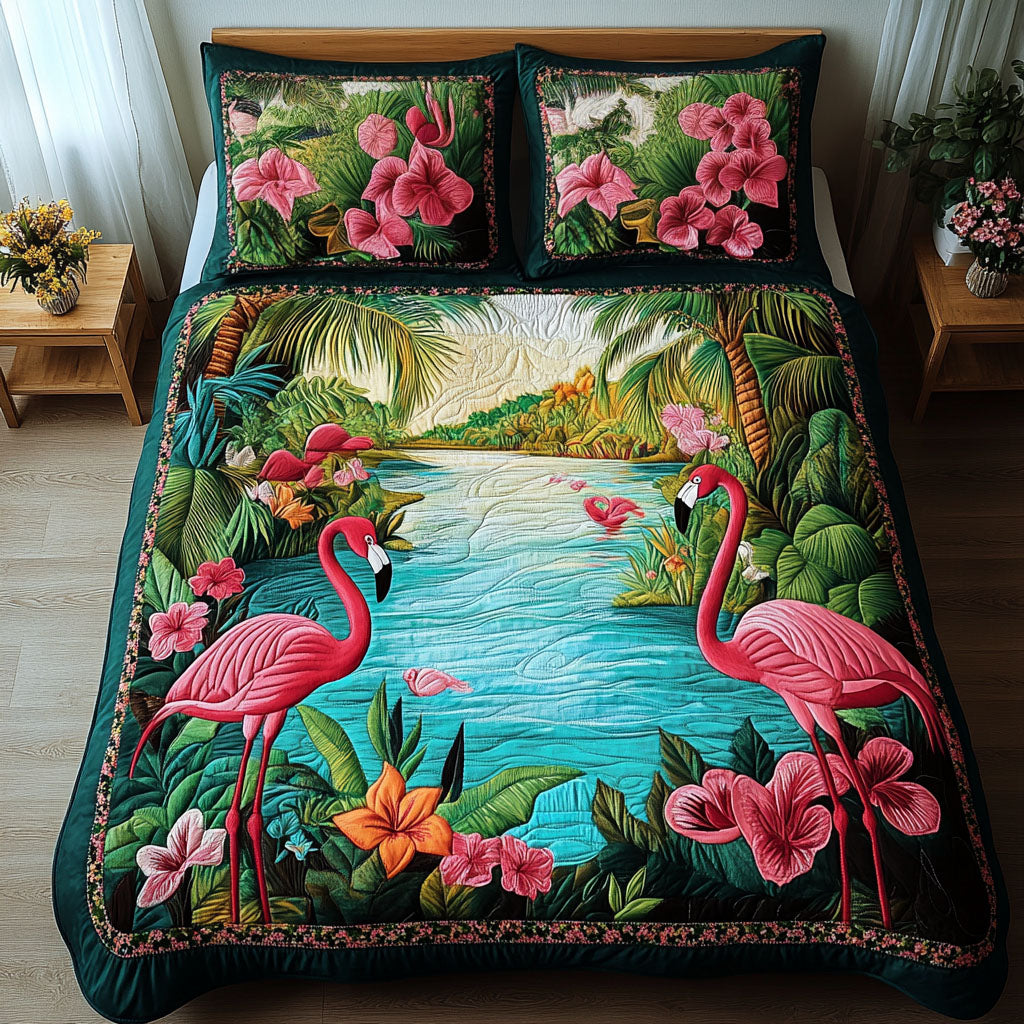 Rosy Glow Quilted Bedding Set Tree Of Life Gifts For Him