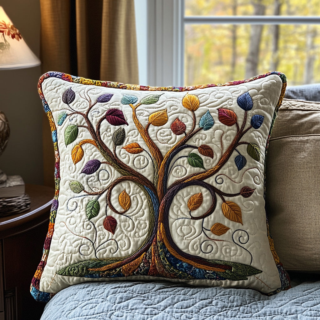 Sacred Branches Quilted Pillow Case Best Throw Pillow Covers Tree Of Life Gifts For Him