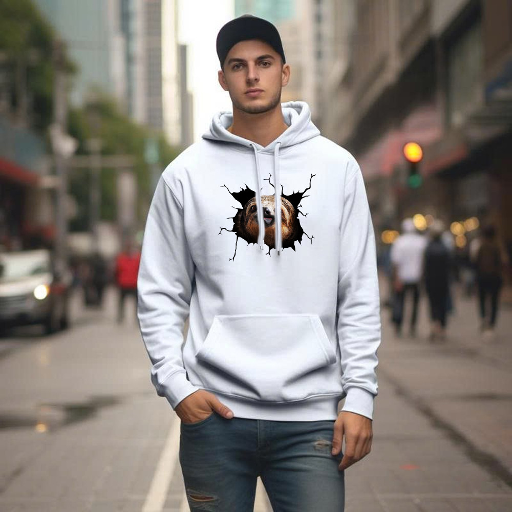 Sloth Came Out Shirt Sloth Hoodie Cute Graphic Unisex Gift For Brothers Idea Basgiathsweatshirts - Image 5