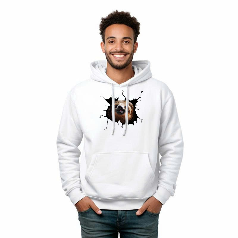Sloth Came Out Shirt Sloth Hoodie Cute Graphic Unisex Gift For Brothers Idea Basgiathsweatshirts - Image 2