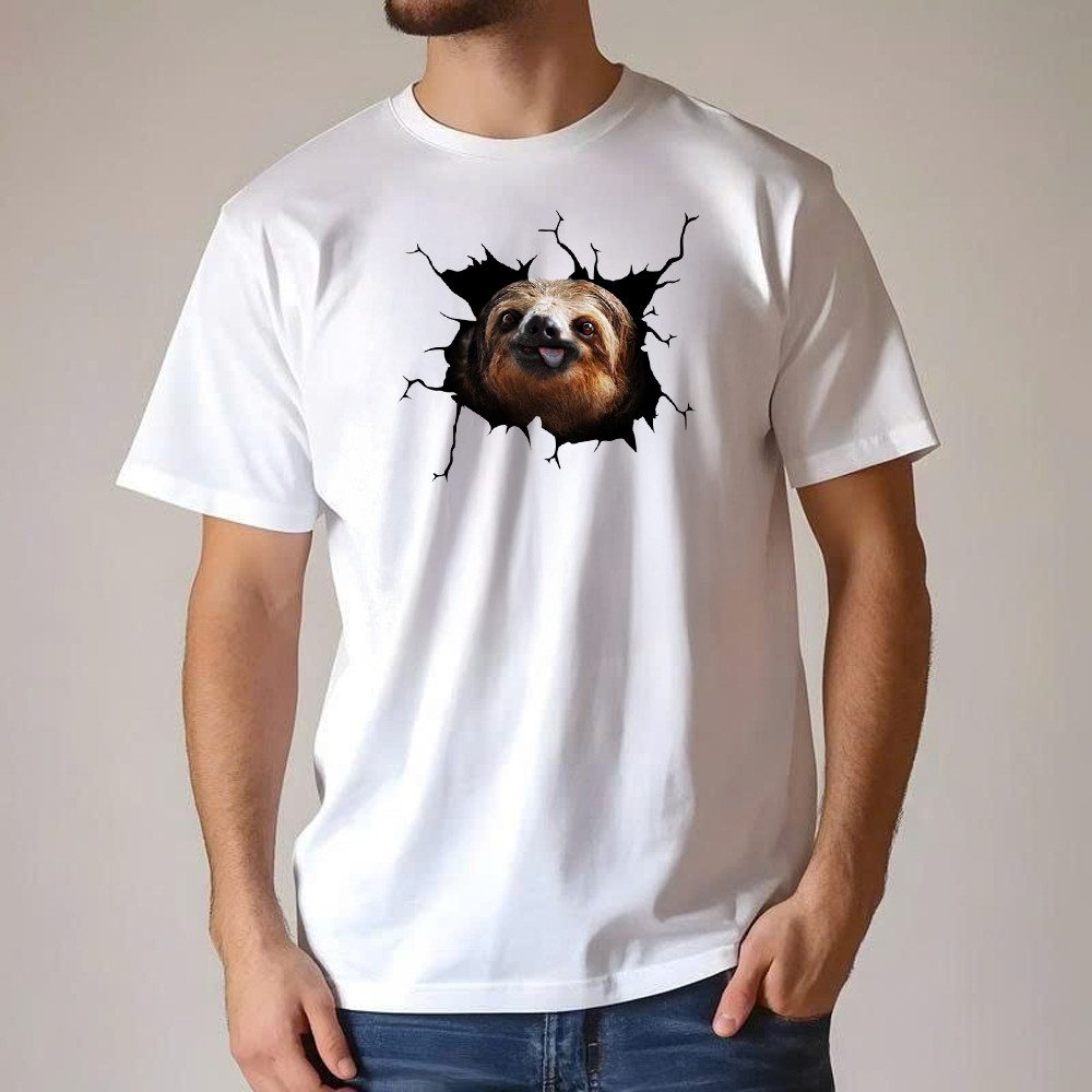 Sloth Came Out Shirt Sloth Tee Shirt Cute Graphic Unisex Gift For Brothers Idea Basgiathsweatshirts - Image 4