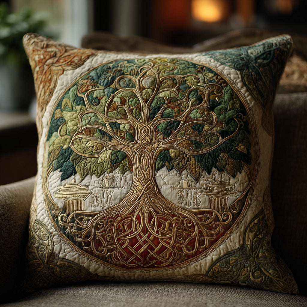 Soulwood Bloom Quilted Pillow Case Nice Pillow Covers Tree Of Life Gift Items