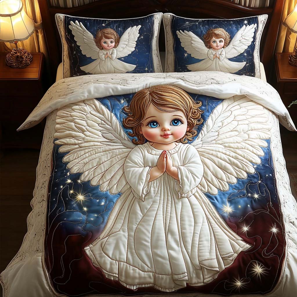 Starry Guardian Quilted Bedding Set Unique Horse Gifts For Ladies