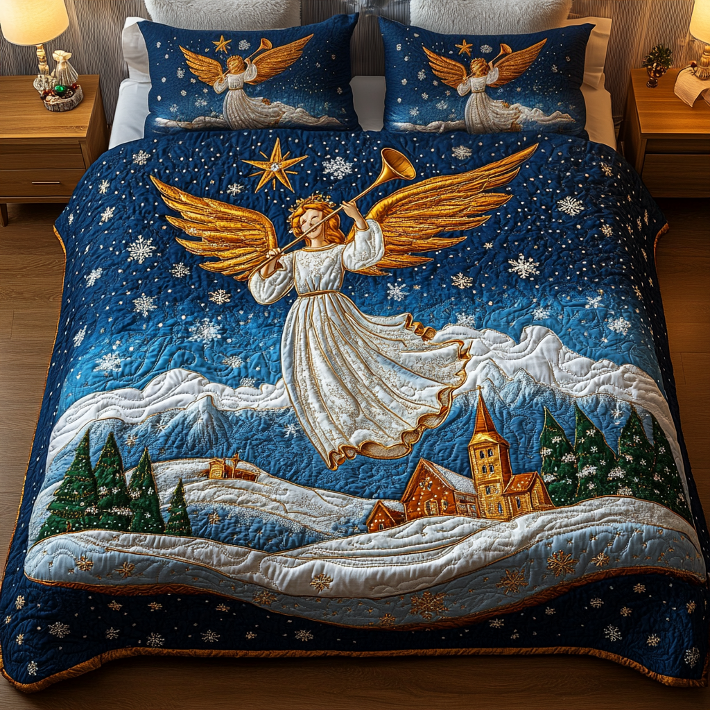 Starry Messenger Quilted Bedding Set Secret Santa Gift Ideas