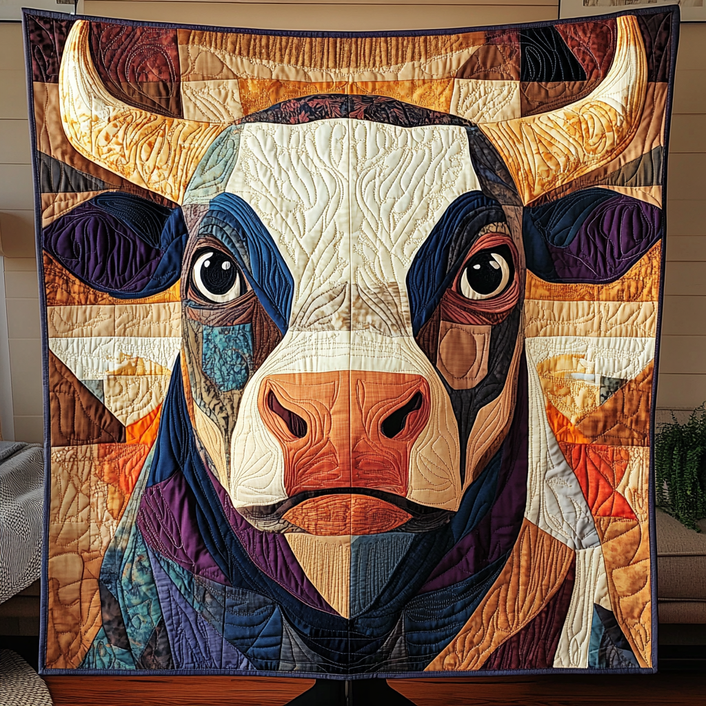 Sunset Herd Quilted Blanket Cute Bedroom Ideas Gift Ideas For Cow Lovers