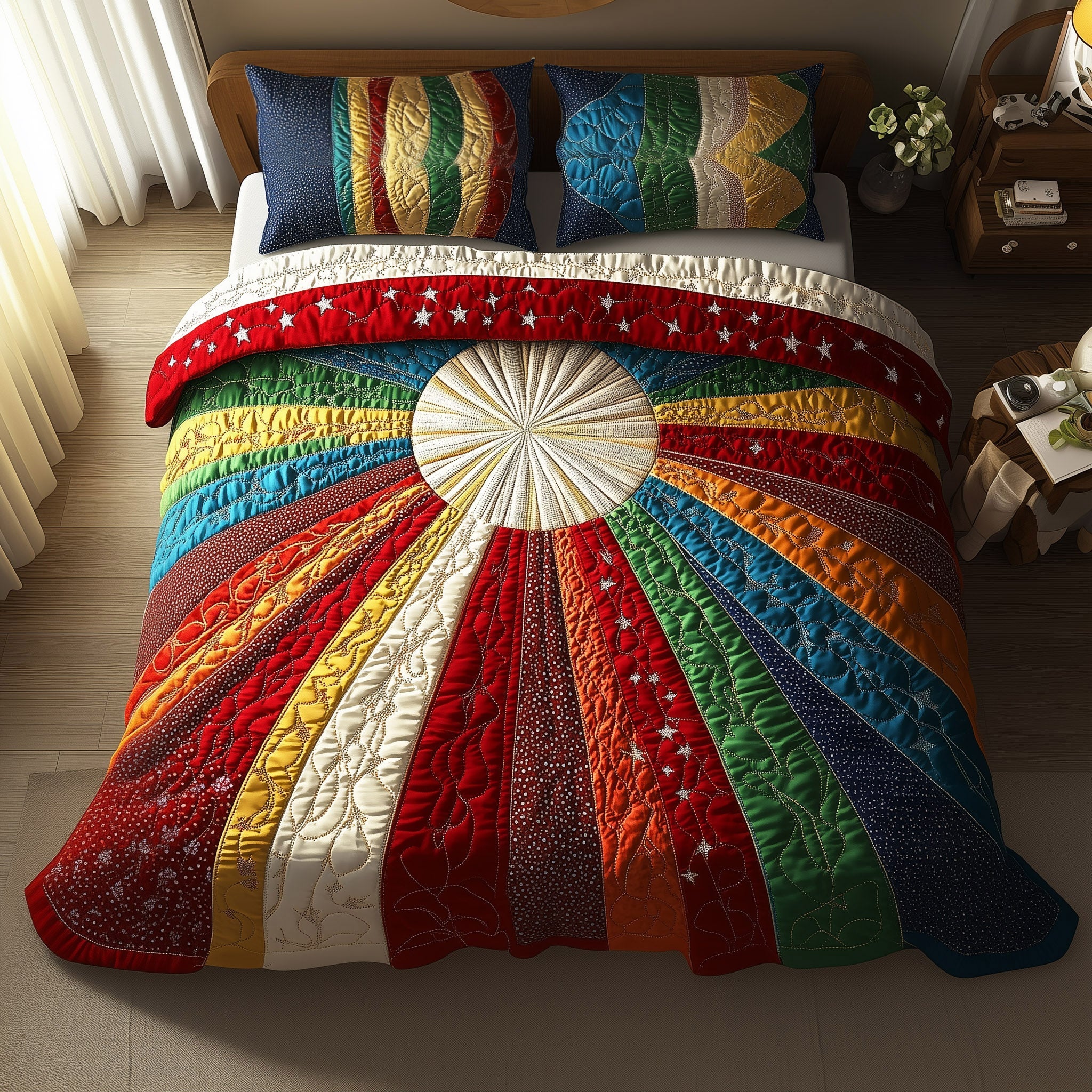 Sunshine Whisper Quilted Bedding Set Sunshine Themed Gifts