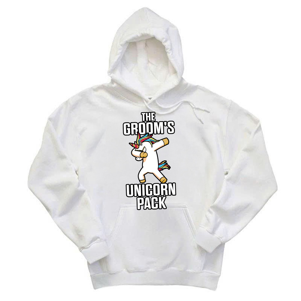 The Groom's Unicorn Pack Hoodie Funny Groomsmen Shirt Best Gifts For Groomsmen Basgiathsweatshirts