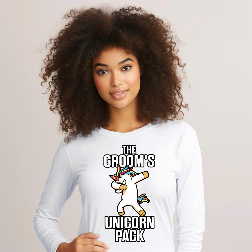 The Groom's Unicorn Pack Long Sleeve Shirt Funny Groomsmen Shirt Best Gifts For Groomsmen Basgiathsweatshirts - Image 5