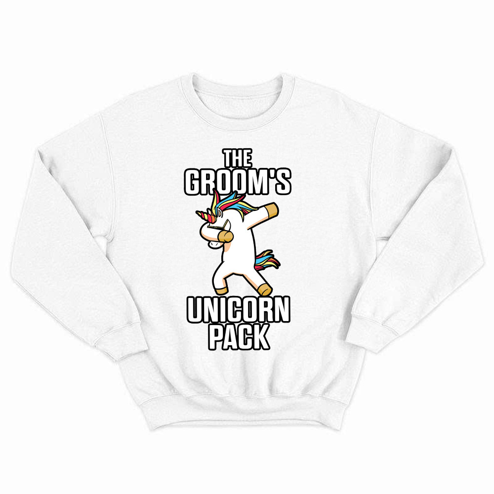 The Groom's Unicorn Pack Sweatshirt Funny Groomsmen Shirt Best Gifts For Groomsmen Basgiathsweatshirts