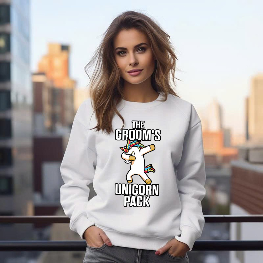 The Groom's Unicorn Pack Sweatshirt Funny Groomsmen Shirt Best Gifts For Groomsmen Basgiathsweatshirts - Image 4