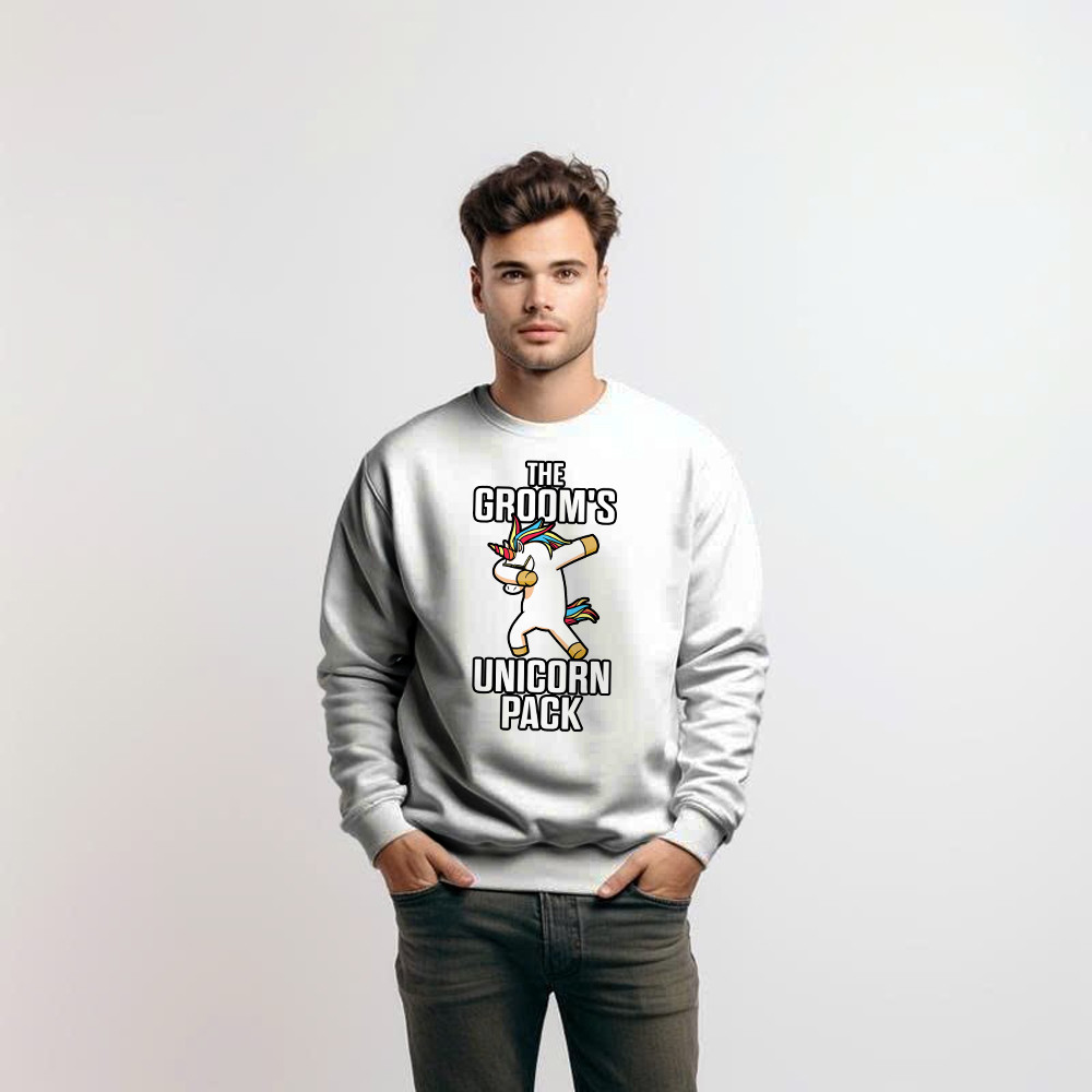 The Groom's Unicorn Pack Sweatshirt Funny Groomsmen Shirt Best Gifts For Groomsmen Basgiathsweatshirts - Image 5