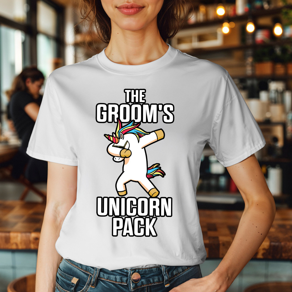 The Groom's Unicorn Pack T Shirt Funny Groomsmen Shirt Best Gifts For Groomsmen Basgiathsweatshirts - Image 5