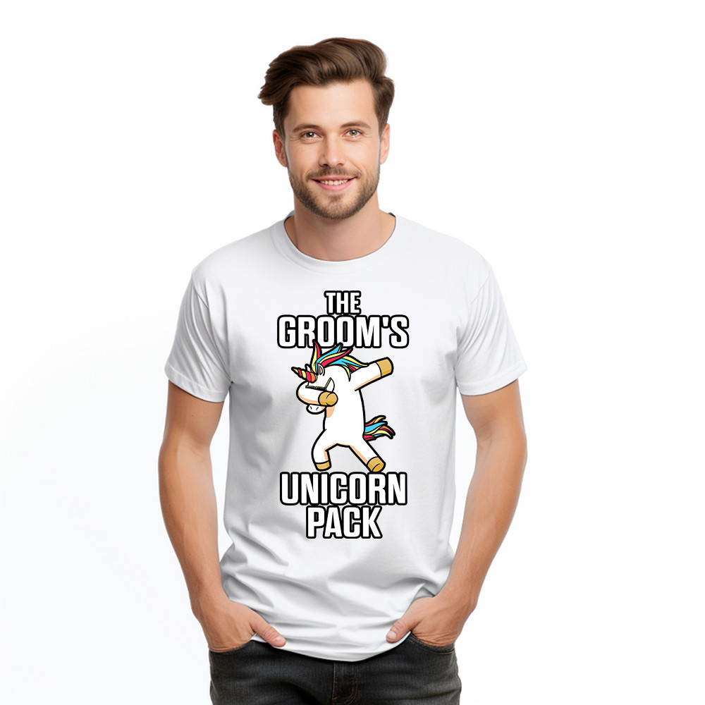The Groom's Unicorn Pack T Shirt Funny Groomsmen Shirt Best Gifts For Groomsmen Basgiathsweatshirts - Image 2