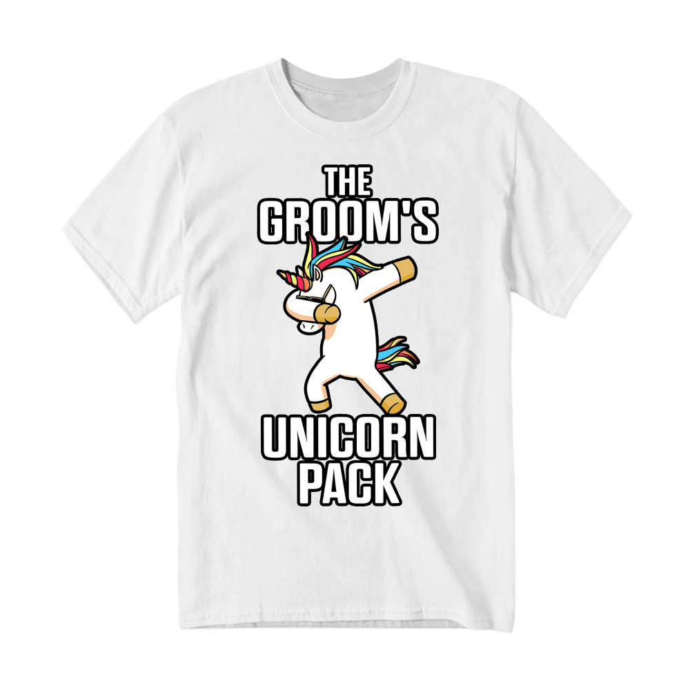 The Groom's Unicorn Pack T Shirt Funny Groomsmen Shirt Best Gifts For Groomsmen Basgiathsweatshirts