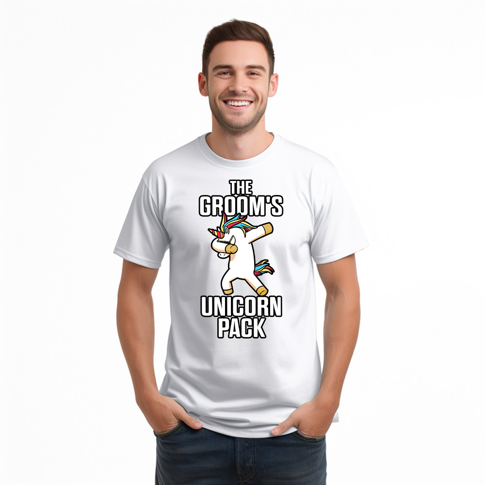 The Groom's Unicorn Pack T Shirt Funny Groomsmen Shirt Best Gifts For Groomsmen Basgiathsweatshirts - Image 4