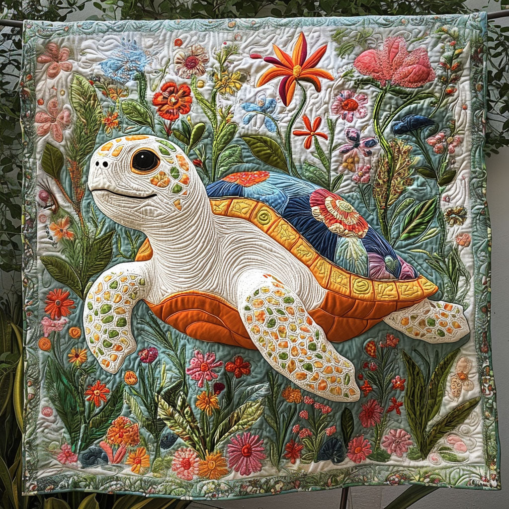 Turtle Dreamscape Quilted Blanket Xmas Holiday Sea Turtle Themed Gifts