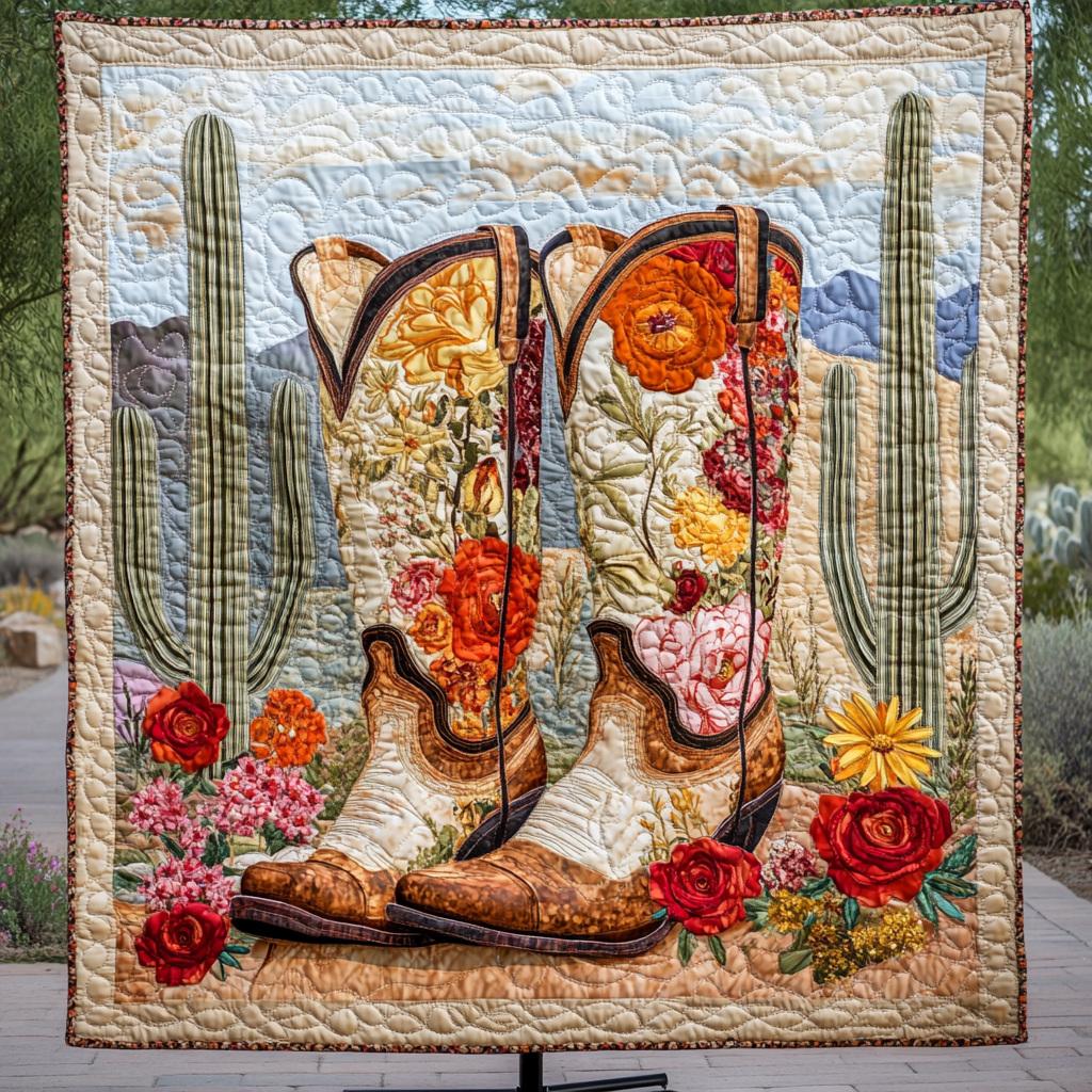 Western Charm Quilted Blanket Christmas Throw Blanket Western Gifts For Men