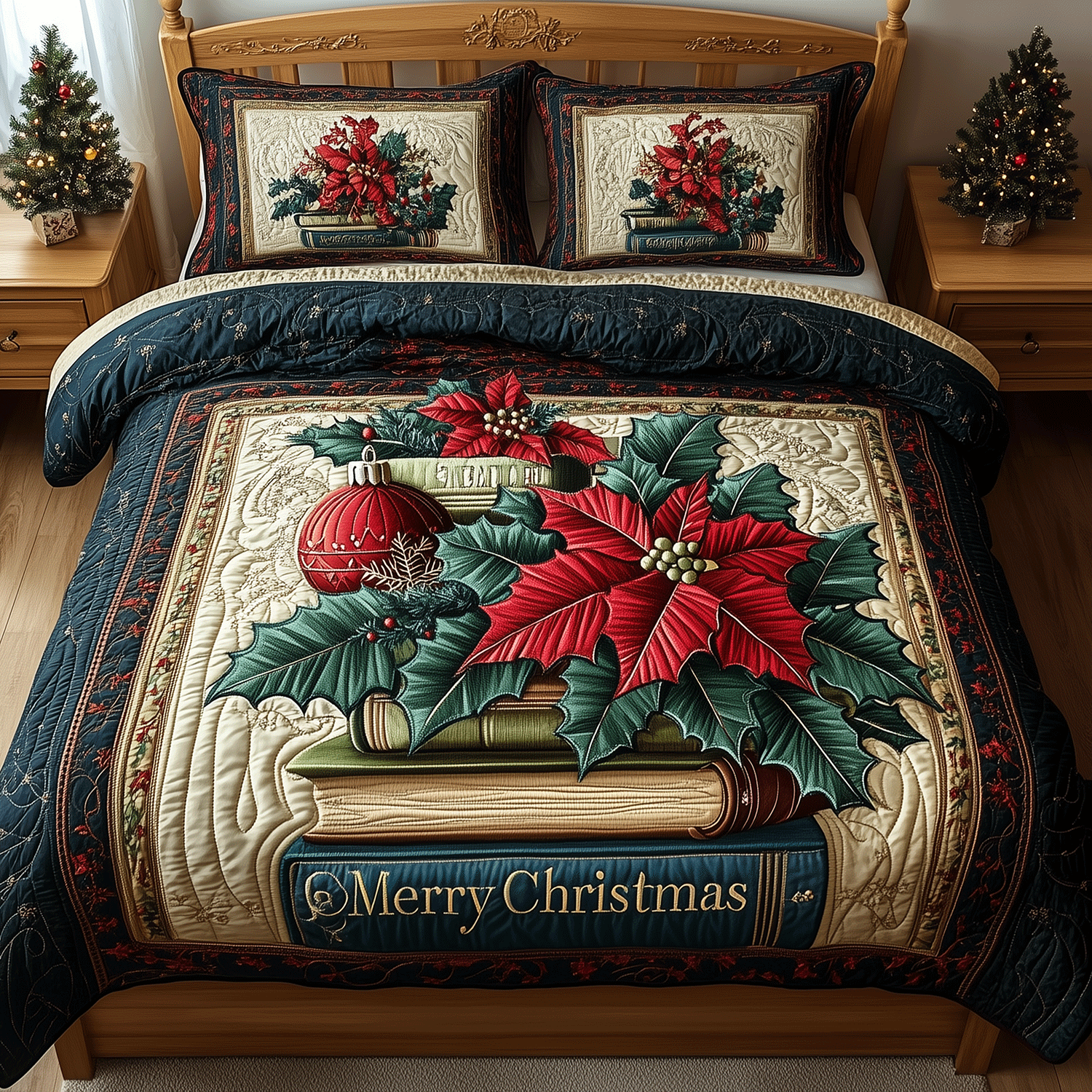 Whispered Words Quilted Bedding Set Gift Ideas For Book Lovers