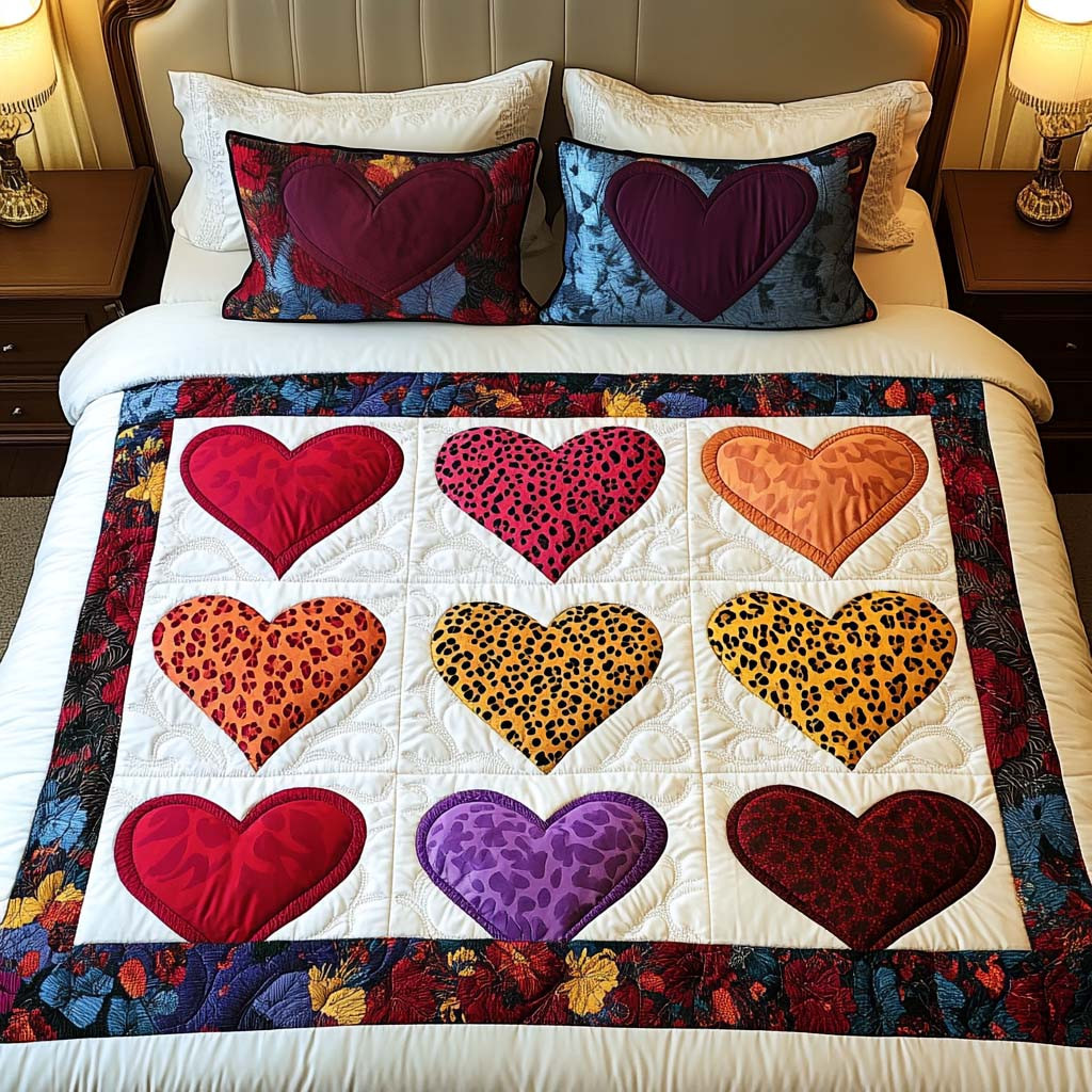Wild Passion Quilted Bedding Set Family Gift Ideas For Christmas