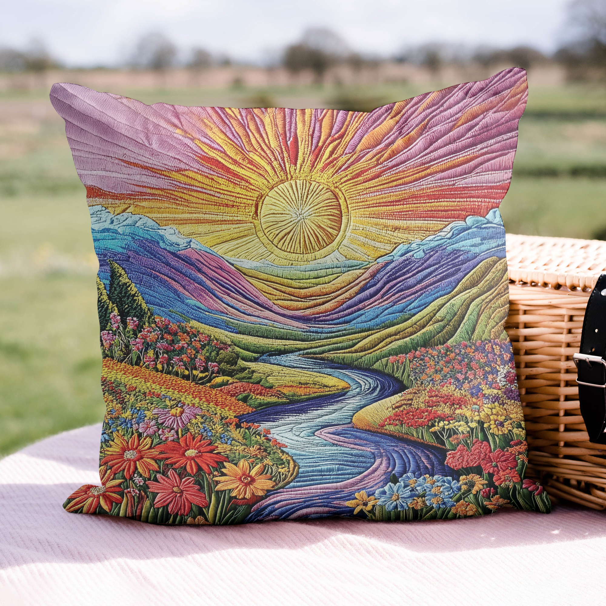Wildflower Haven Quilted Pillow Case Decorative Pillow Cases Gifts For Butterfly Lovers