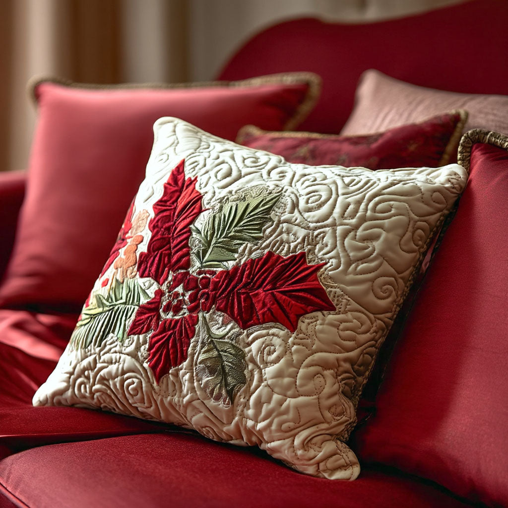 Winter Companions Quilted Pillow Case Christmas Sofa Pillow Covers Xmas Gifts For Mother In Law