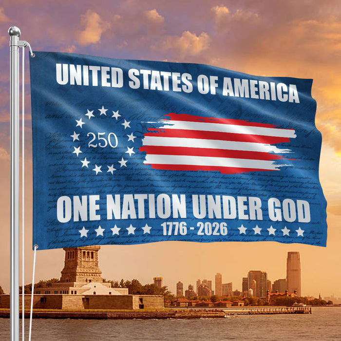 250 One Nation Under God American Flag Independence Day Home Decor Flag Gifts For Patriotic