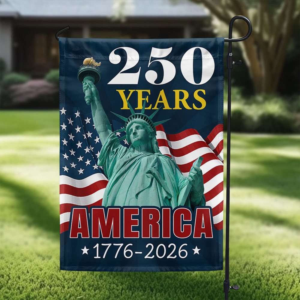 250 Years Of America United States Semiquincentennial Flag 1776 2026 USA Liberty Statues