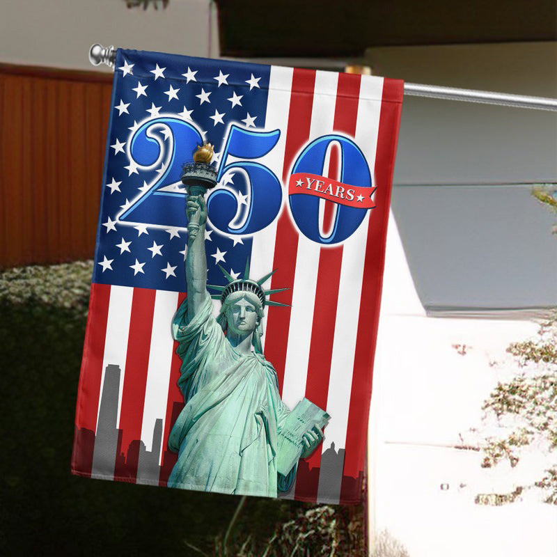 250Th Anniversary Semiquincentennial USA Flag 1776-2026 Liberty Statue 250Th Years Patriotic
