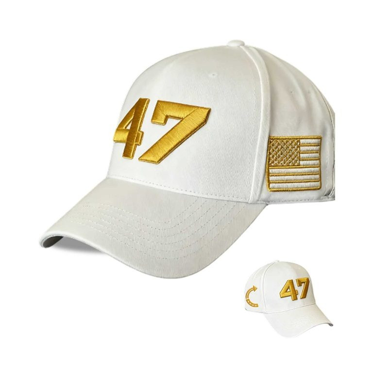 47 Charlie Kirk White Hat Gold Make America Charlie Kirk Turning Point USA TPUSA Merch Store